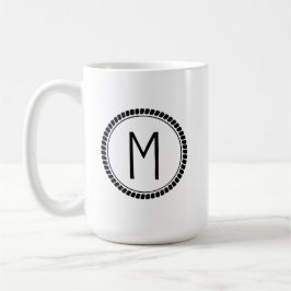 Taza De Café Mug inicial personalizada