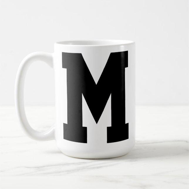 Taza De Café Mug inicial personalizada (Izquierda)