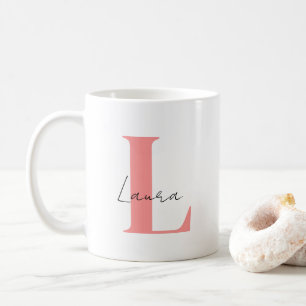 Taza De Café Mug inicial personalizada con regalo de Personaliz