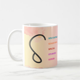 Taza De Café Mug inicial "S" (11 onzas)