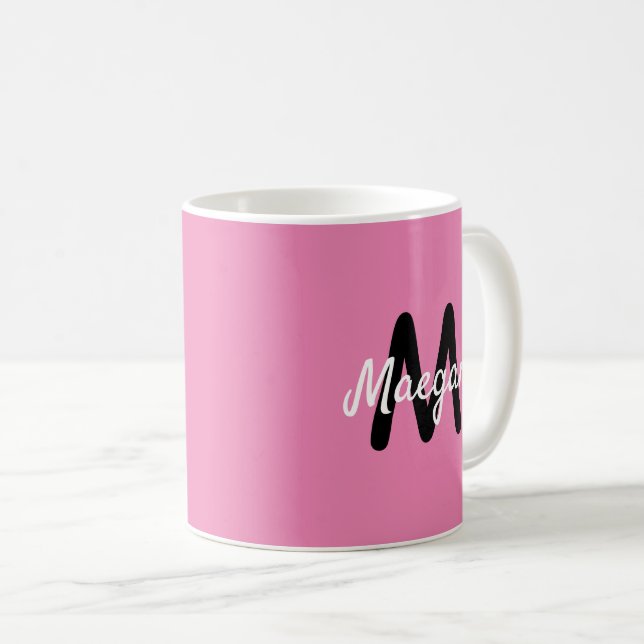 Taza De Café Mug inicial y nombre (Anverso derecho)