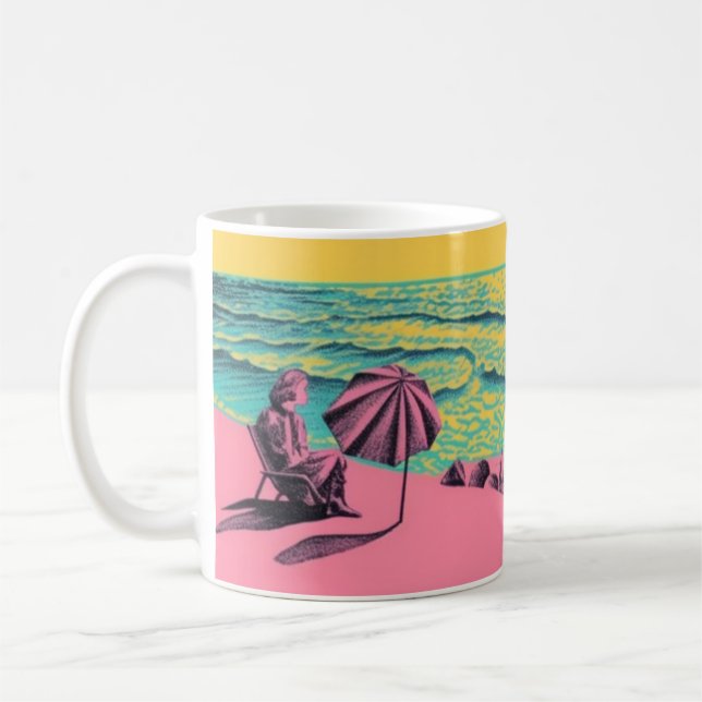 Taza De Café Mug inspirado en retro, homeware (Izquierda)