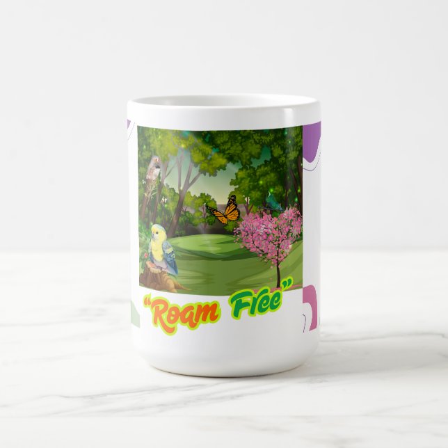 Taza De Café Mug Inspiradora "Libre de caminos" - Aventura. (Centro)