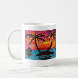 Taza De Café Mug - Isla Tropical Sunset