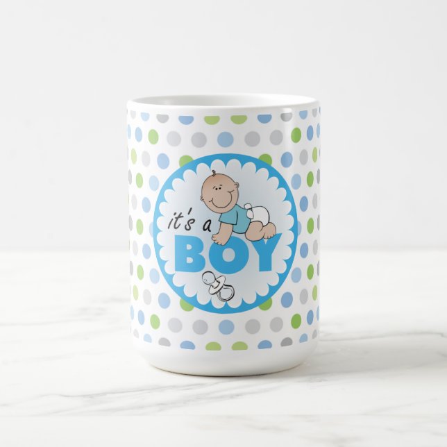 Taza De Café Mug/It es un muchacho con los lunares (Centro)
