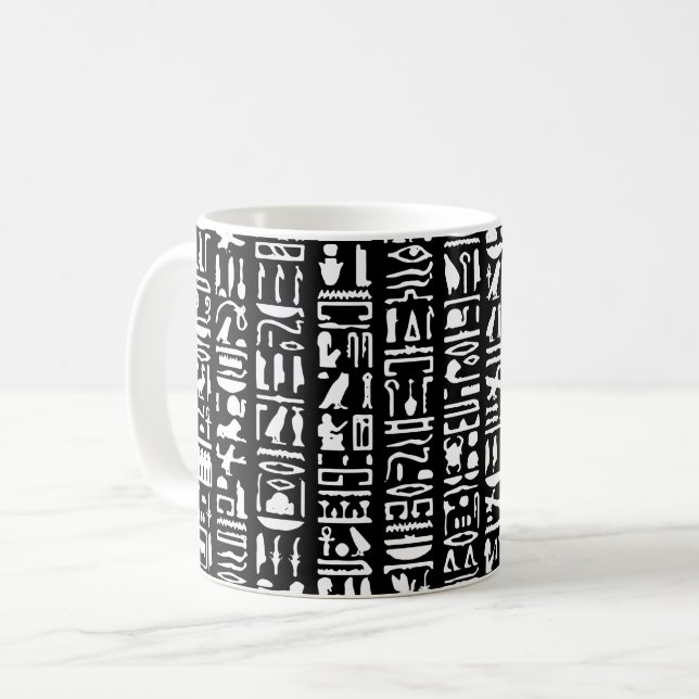Taza De Café Mug jeroglífico egipcio (Anverso izquierdo)