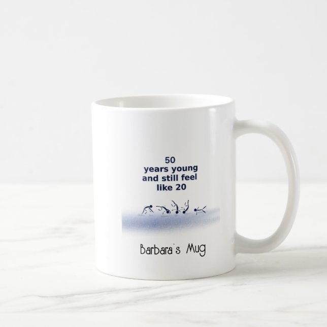 Taza De Café Mug joven de 50 años (Derecha)