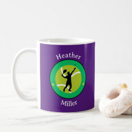 Taza De Café Mug - Jugador de tenis - Personalizado - Añadir no