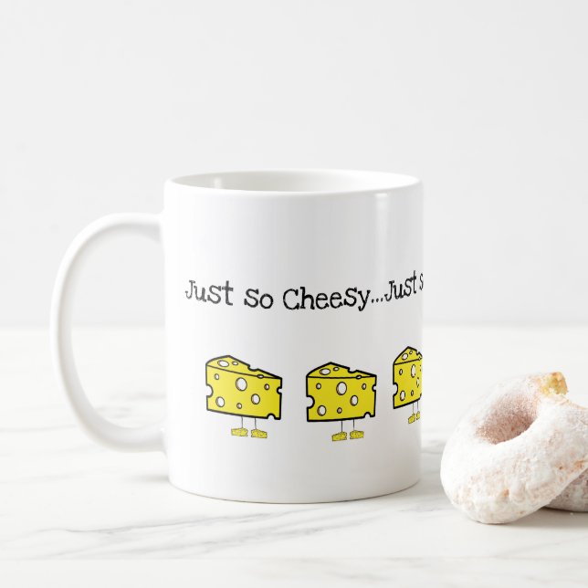 Taza De Café Mug Just tan Cheesy (Con donut)