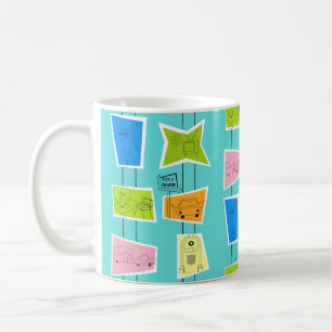 Taza De Café Mug kitsch retro atómico