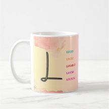 Mug "L" inicial (11 oz)