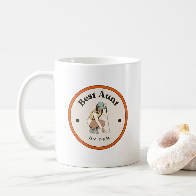 Taza De Café Mug - La mejor tía de Par (Con donut)
