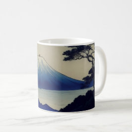 Taza De Café Mug -  Lake, Pine and Mountain - Japan