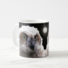 Taza De Café Mug - Lechuzas y Luna