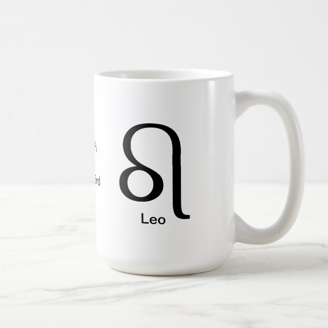 Taza De Café Mug - Leo Glyph (Derecha)