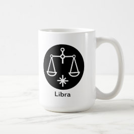 Taza De Café Mug - Libra (círculo negro)