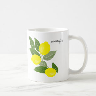 Taza De Café Mug. limón personalizado