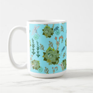 Taza De Café Mug llamó al suculento jardín de Liz