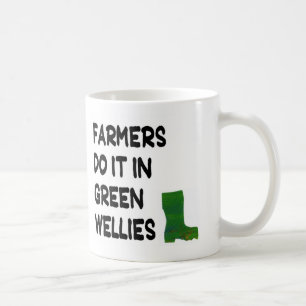 Taza De Café Mug - Los granjeros lo hacen en Green Wellis