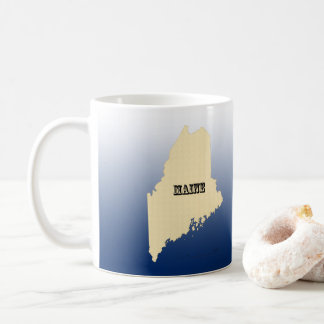 Taza De Café Mug - Mapa del estado principal con la ciudad