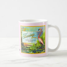 Mug - Marca Flamingo - Etiquetas de la tasa de fru