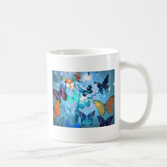 Taza De Café Mug, mariposa en el cielo (Derecha)