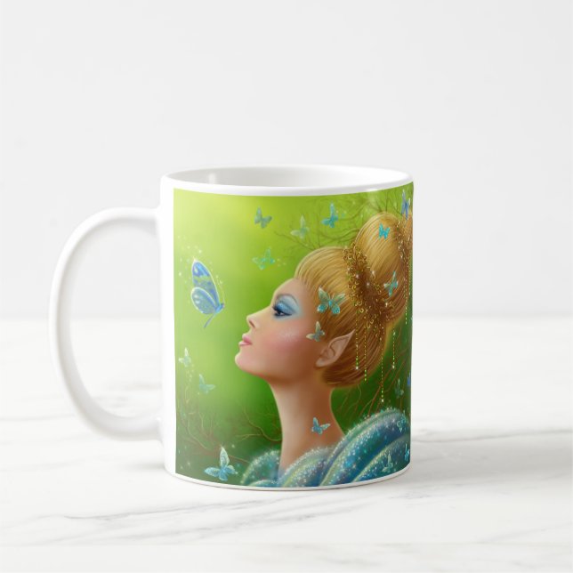 Taza De Café Mug "Mariposas mágicas" (Izquierda)