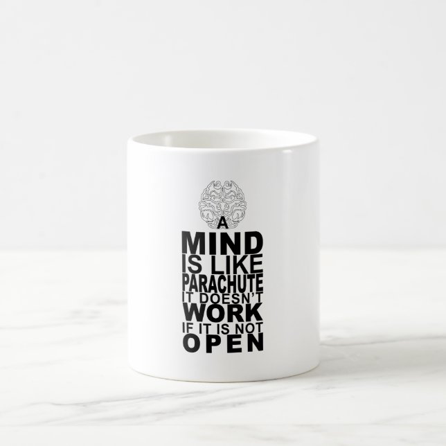 Taza De Café Mug Mind is like parachute (Centro)