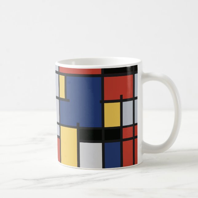 Taza De Café Mug Mondrian (Derecha)