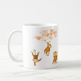 Taza De Café Mug Monkey Happy