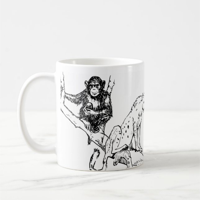 Taza De Café  Mug Monochrome Jungle Trio (Izquierda)