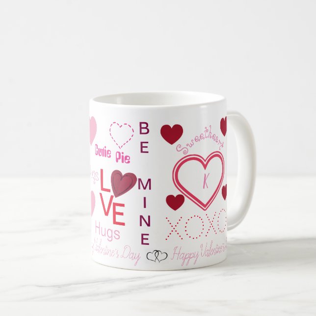 Taza De Café Mug. monograma dulce (Anverso derecho)
