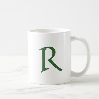 Taza De Café Mug Monogramada Verde Celta