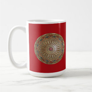 Taza De Café Mug Morrocon Beauty sobre el rojo