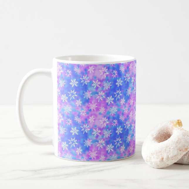 Taza De Café Mug Motifs de neige (Con donut)