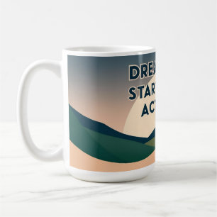 Taza De Café Mug Motivacional - Sueño Grande. Comenzar pequeño.