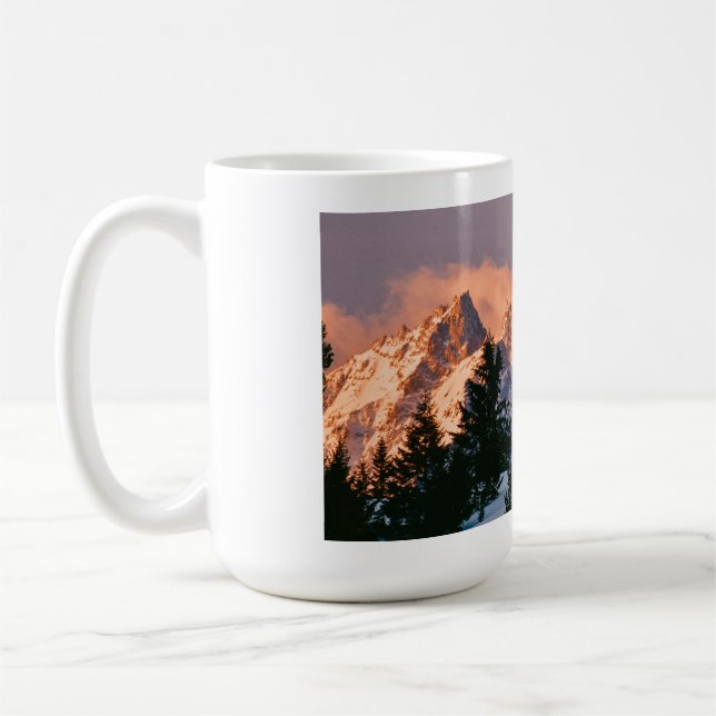 Taza De Café Mug Mountain Teton Sunrise (Izquierda)