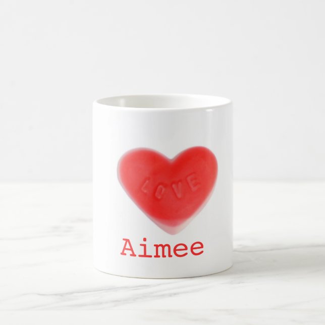 Taza De Café Mug 'Name' del corazón dulce (Centro)
