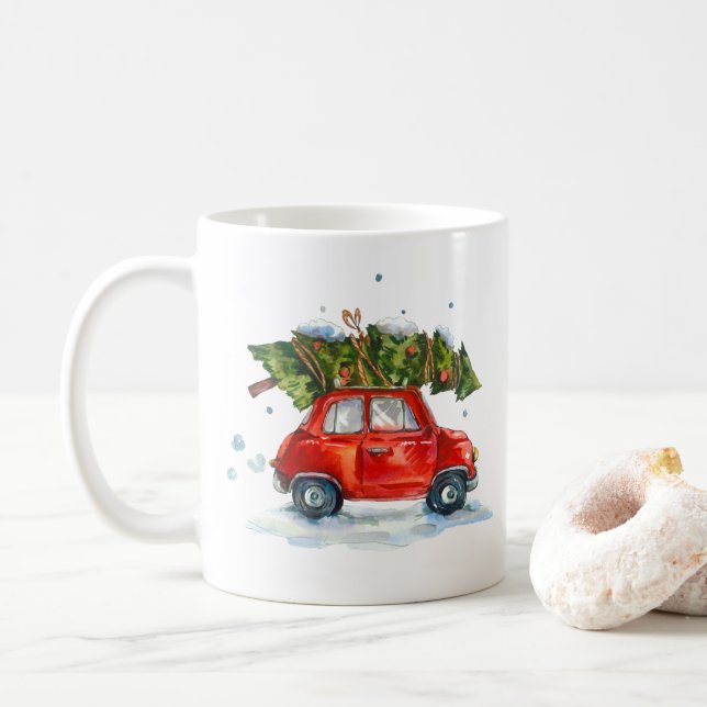 Taza De Café Mug - Navidad (Con donut)