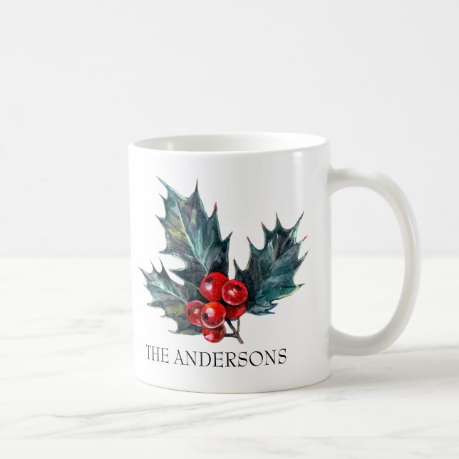 Taza De Café Mug. Navidades de la primavera hueca personalizada (Derecha)