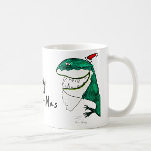Taza De Café Mug Navidades T-Rex-Mas