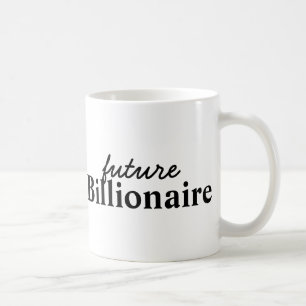 Taza De Café Mug negra para el futuro multimillonario