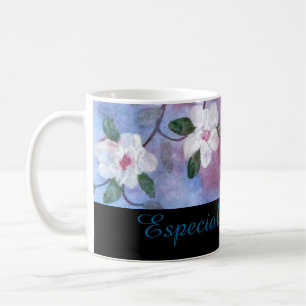 Taza De Café Mug - Negro floral