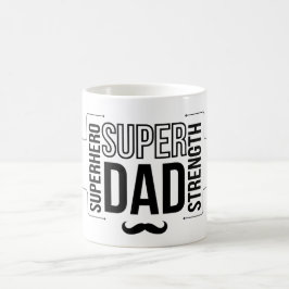 Taza De Café Mug negro simple de superpapá
