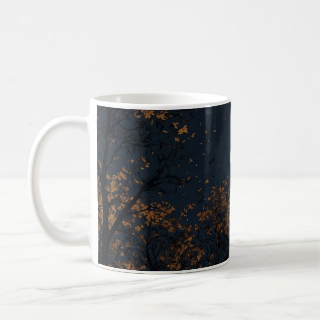 Taza De Café Mug nocturno de otoño (Izquierda)