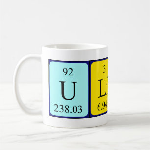 Taza De Café Mug. nombre de tabla periódica Ulises