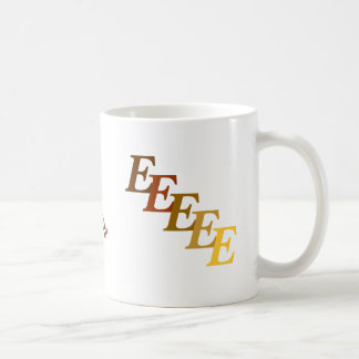 Taza De Café Mug - Nombre marrón con iniciales