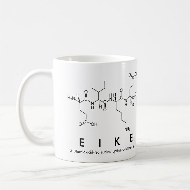 Taza De Café Mug nombre peptídico Eike (Izquierda)