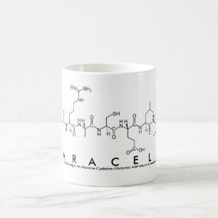 Taza De Café Mug nombre péptido araceli
