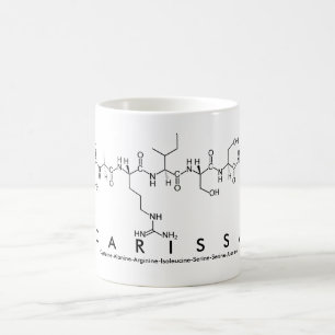Taza De Café Mug nombre péptido carissa